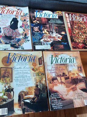 Vintage Victoria Magazine (all from 1992-93) Lot of 5 magazines SEE CLOSEUPS